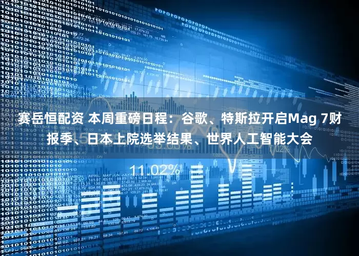 赛岳恒配资 本周重磅日程：谷歌、特斯拉开启Mag 7财报季、日本上院选举结果、世界人工智能大会